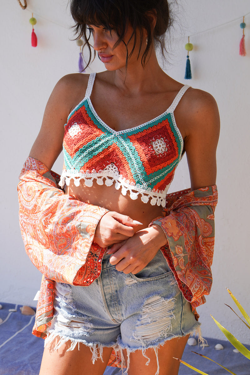 Casey crochet top