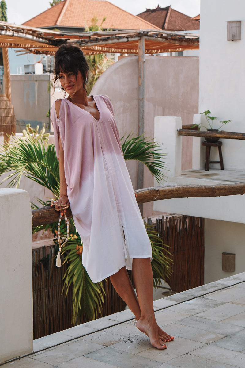 'Dusky' Tie Dye Midi Dress Lost Lover Boutique