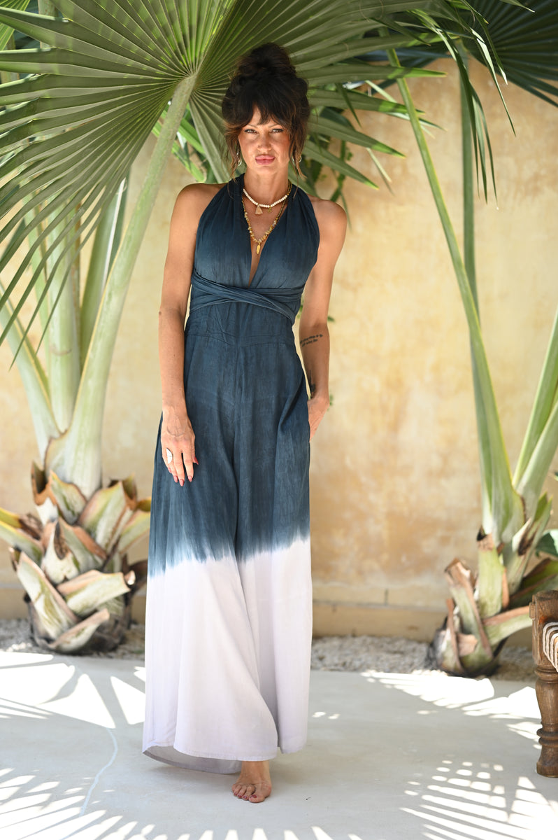 Ocean Deep' Ombre 4-Ways-To-Wear Jumpsuit – Lost Lover Boutique