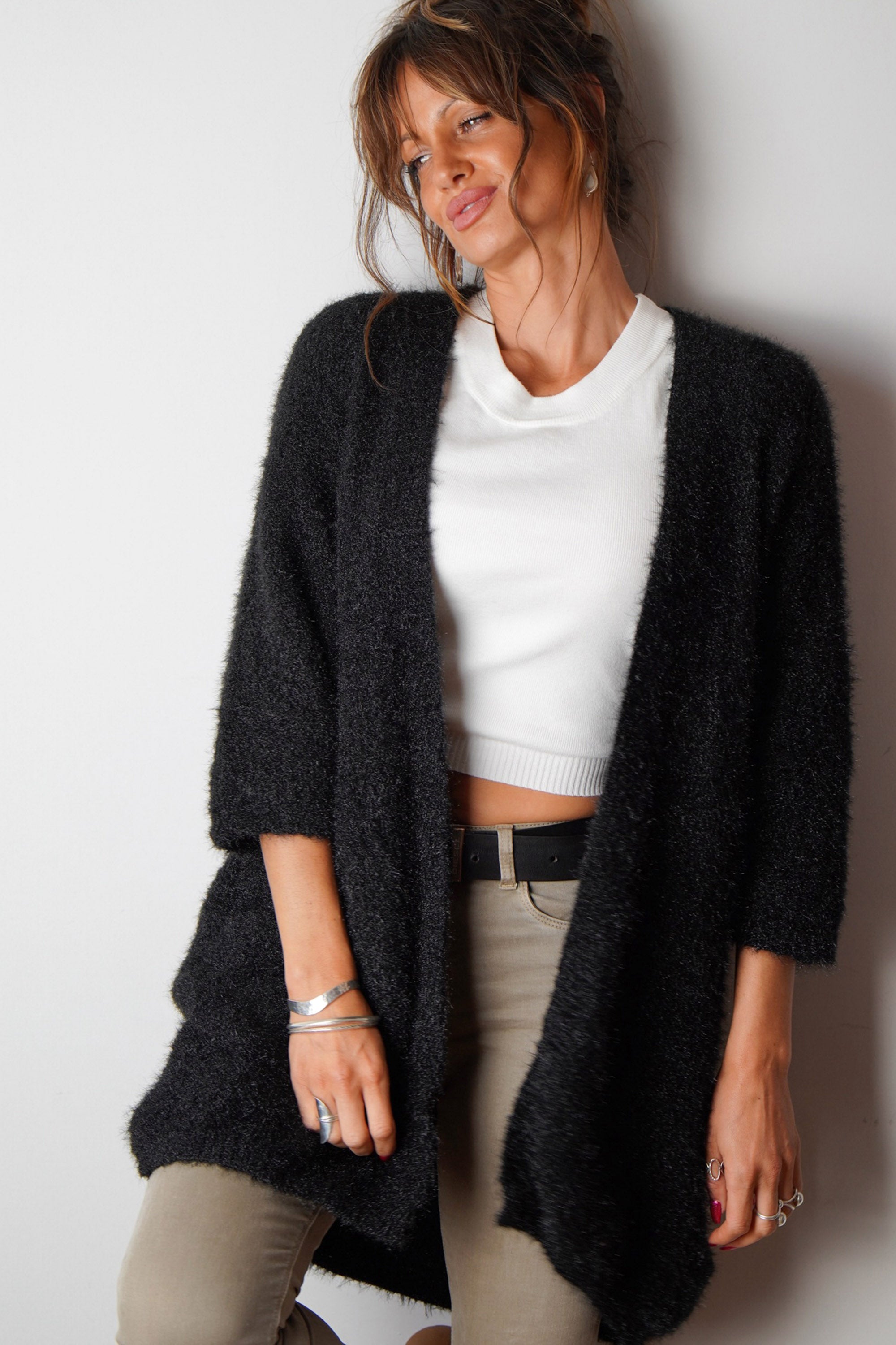 Cosy black cardigan online